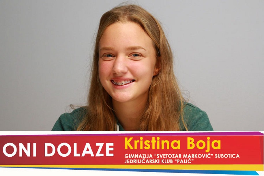 Oni dolaze: Kristina Boja, učenica Gimnazije „Svetozar Marković“ i članica Jedriličarskog kluba „Palić“