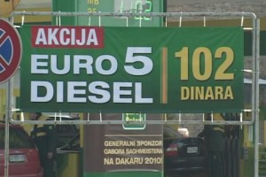 Eurodizel po ceni od 102 dinara