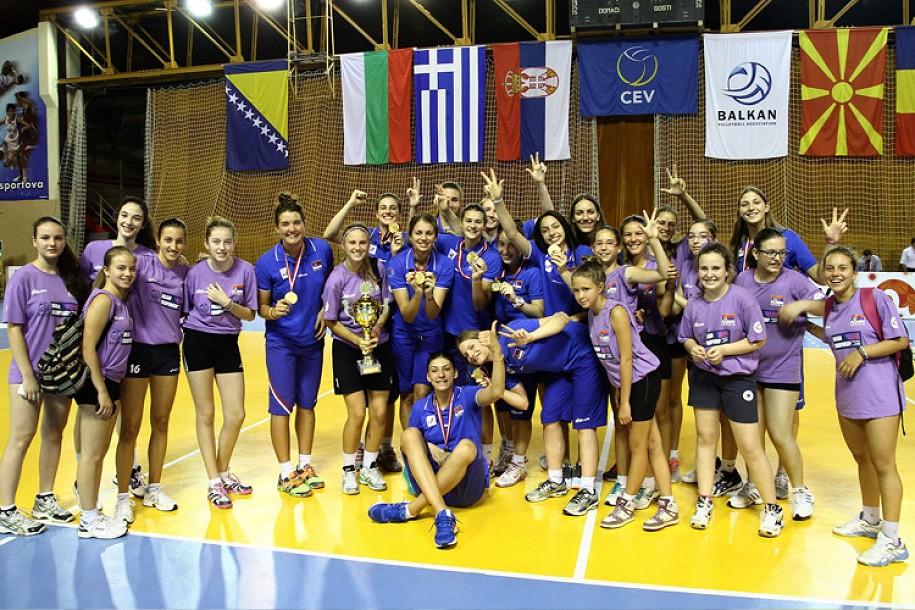 Odbojkašice Srbije juniorske prvakinje Balkana za 2014. godinu