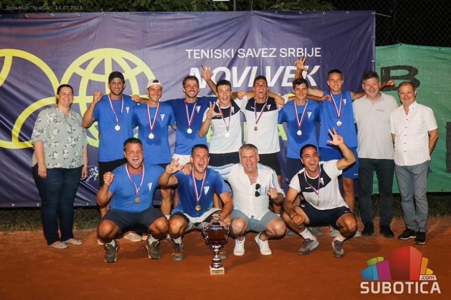 Tenis: Seniori Spartaka osvojili titulu nakon pobede nad Crvenom zvezdom u velikom finalu