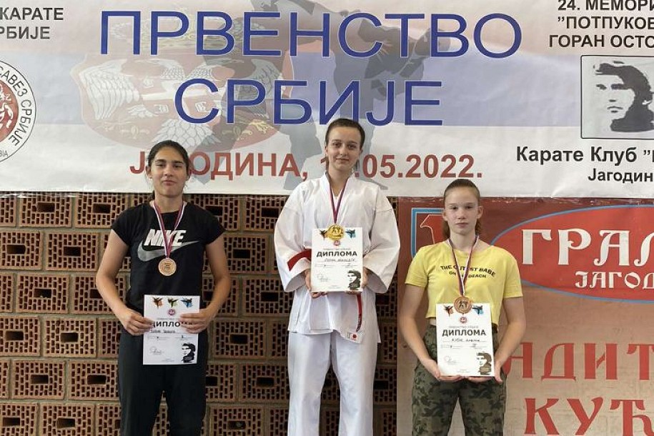 Karate: "Spartak-Enpi" ekipni prvak Srbije, Grbić osvojio 4 zlatne medalje
