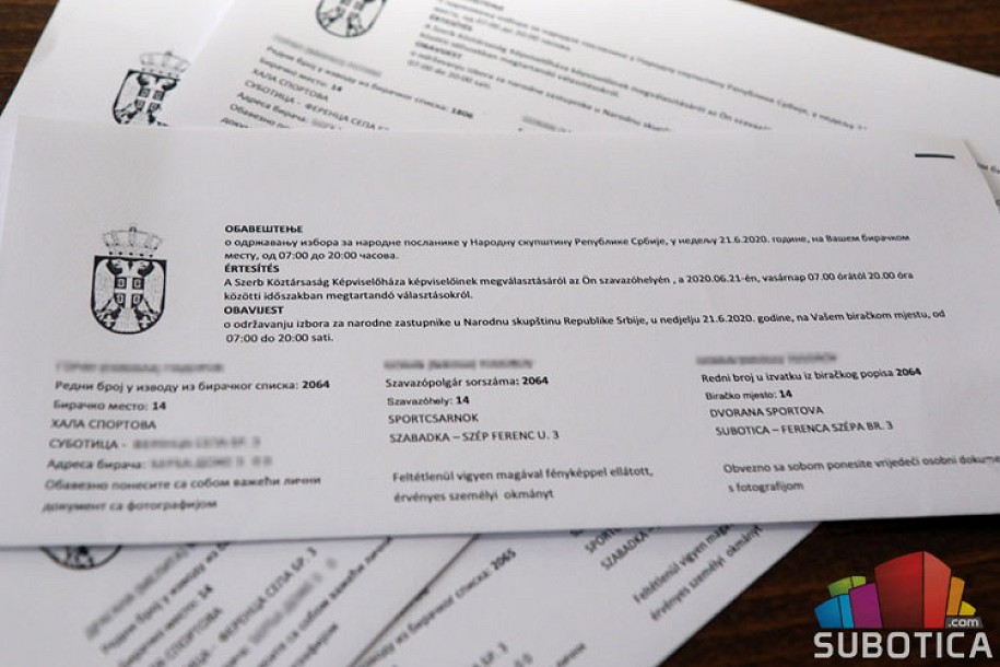 U toku distribucija glasačkih poziva, rok za izmenu biračkog spiska ističe sutra u ponoć