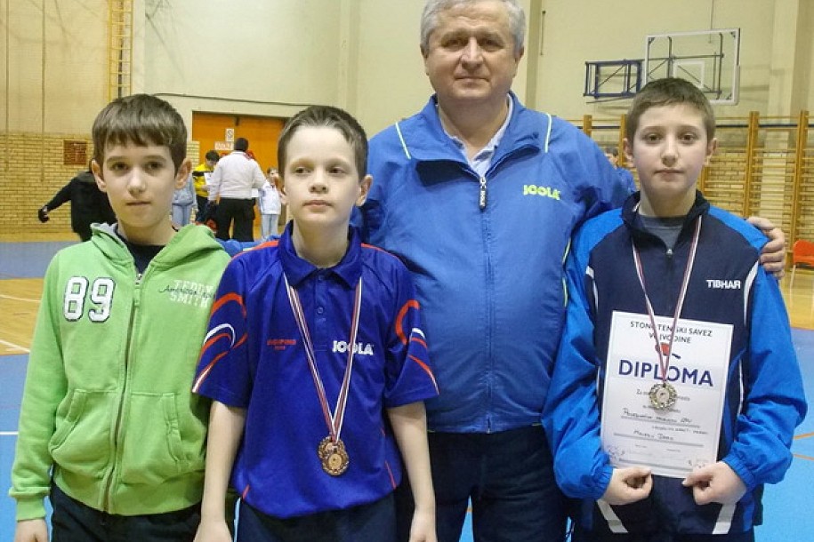 Stonoteniseri Spartaka nastupili na Prvenstvu Vojvodine za mlađe kadete