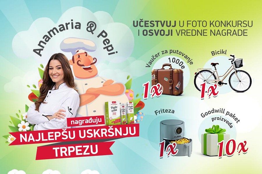 Učestvujte u foto konkursu – „Anamaria i Pepi nagrađuju najlepšu uskršnju trpezu“