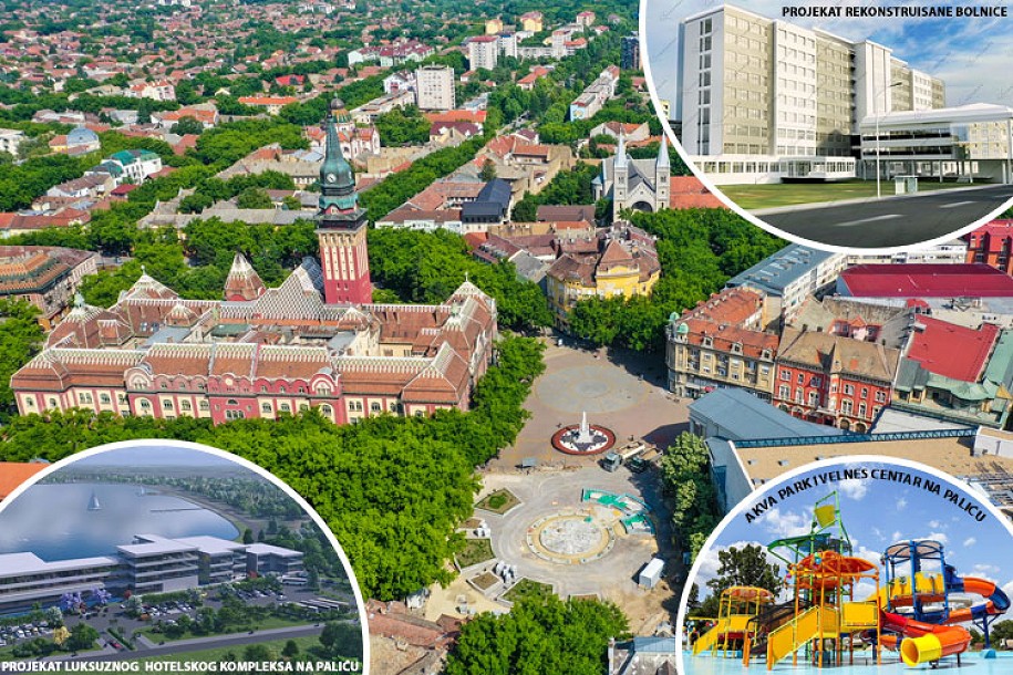 U razvoj Subotice za četiri godine uloženo 15 milijardi dinara