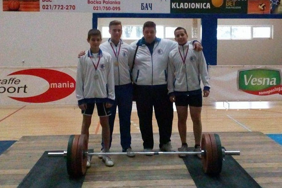 Tri medalje dizača tegova Spartaka na Prvenstvu Vojvodine (U23)
