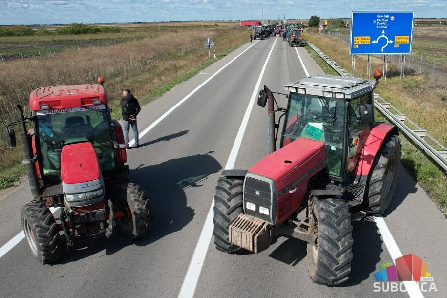 Stari zahtevi, novi protesti - subotički paori ponovo na ulicama