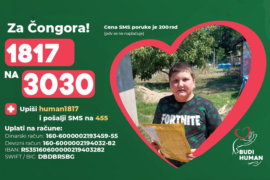 Humanitarni koncert za Čongora - bend "Teška priča" u sredu na Gradskom trgu