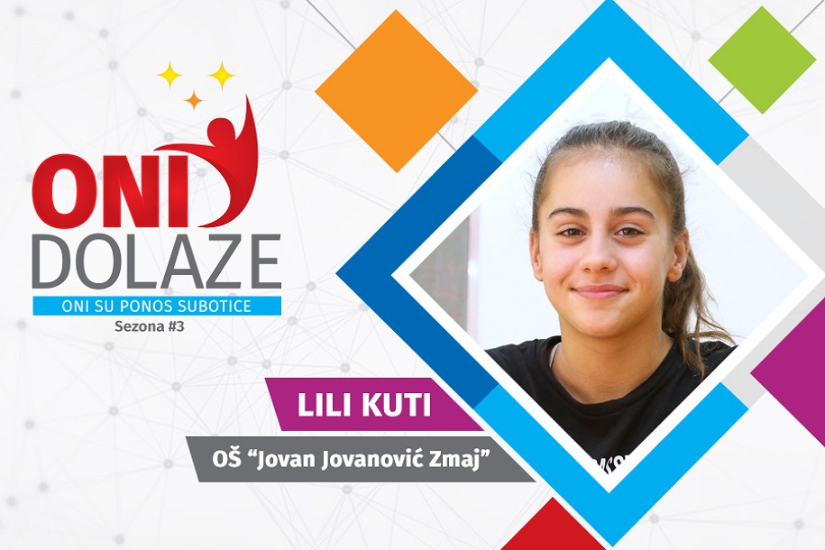 Oni dolaze: Lili Kuti, učenica OŠ "Jovan Jovanović Zmaj" i članica Plivačkog kluba "Spartak"
