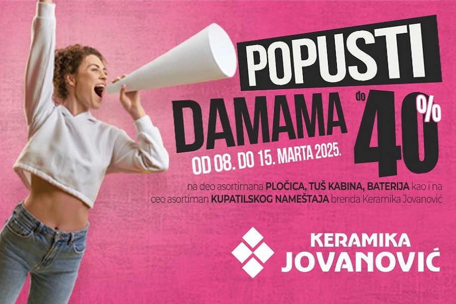 Sedam dana popusta za dame u "Keramici Jovanović"
