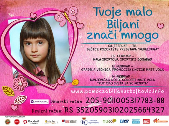 Potrebna pomoć za devetogodišnju Biljanu