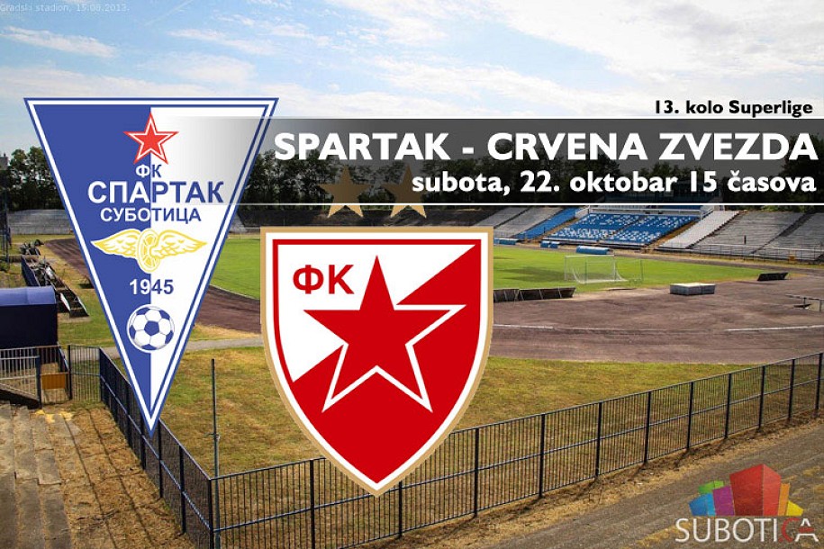 Fudbaleri Spartaka u subotu dočekuju Crvenu zvezdu