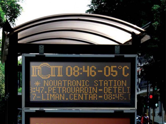 Moderni info ekrani na autobuskim stajalištima