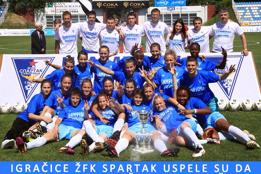 Igračice ŽFK Spartako odbranile titulu šampiona države
