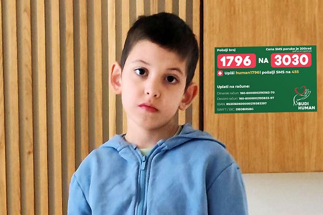 Zajedno za Nikolu: Prva terapija matičnim ćelijama kao nova šansa
