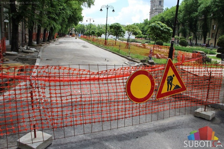 Desna strana ulice Trga žrtava fašizma biće završena u naredne dve nedelje