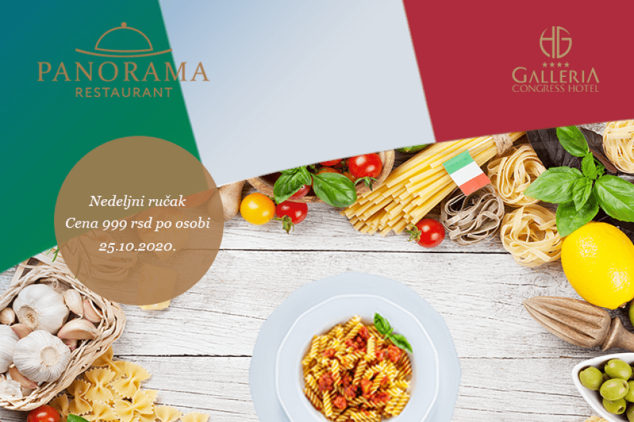 Italijanski specijaliteti na nedeljnom ručku u restoranu "Panorama"
