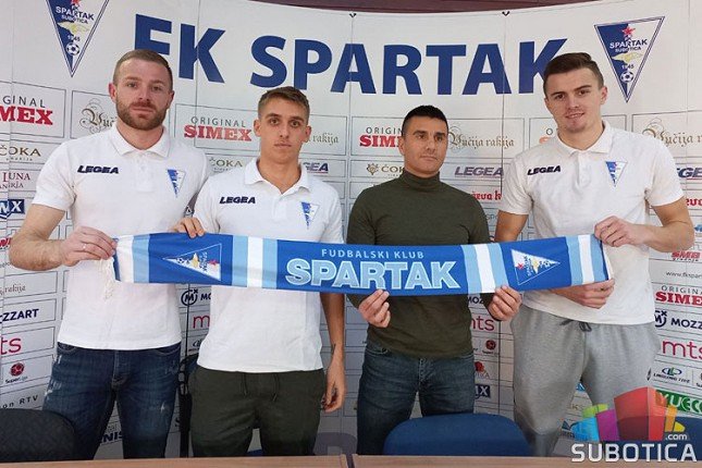 Fudbal: Spartak predstavio trojicu novajlija