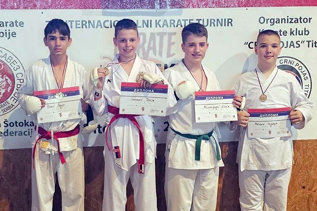 Karate: Devet medalja za „Spartak Enpi“ u Titelu