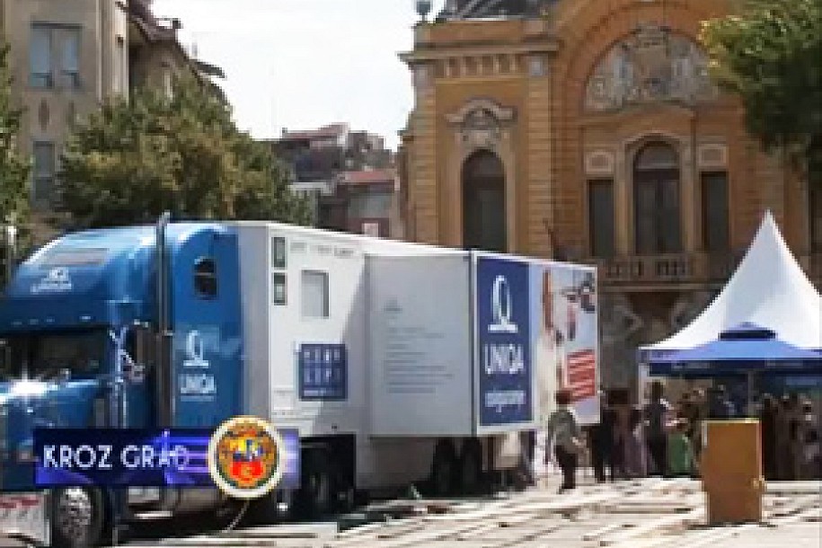 Kamion zdravlja stigao u Suboticu - Uniqa Vital Tour