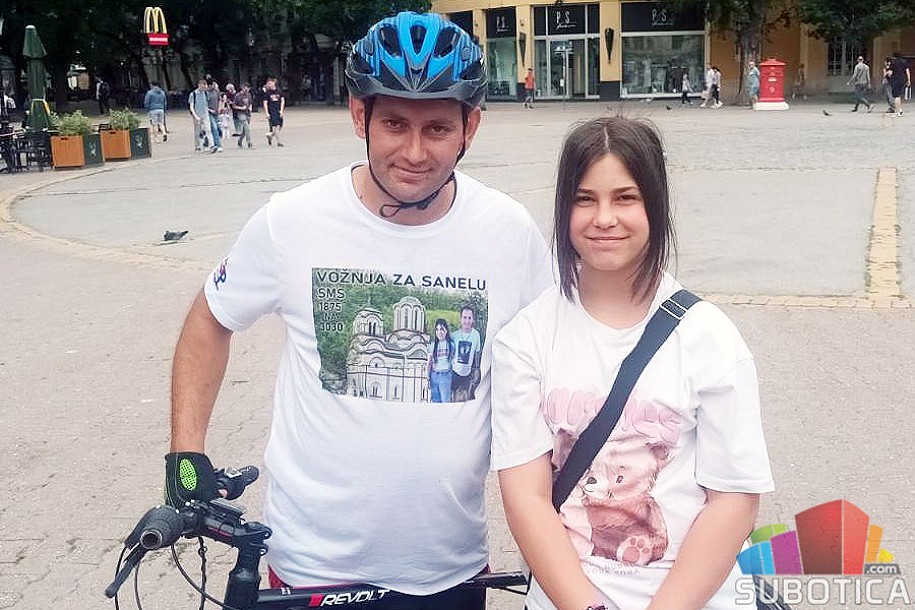 Ivica Tasić biciklom do Tumana za Sanelino lečenje: Za novi ciklus terapija matičnim ćelijama nedostaje dve hiljade evra