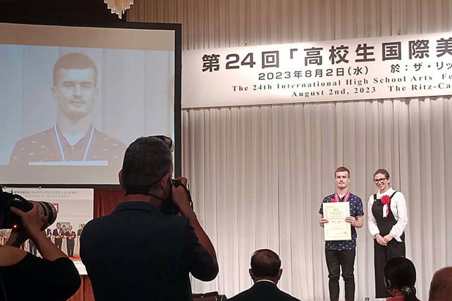 Učenik iz Subotice na Međunarodnom festivalu umetnosti učenika srednjih škola u Japanu