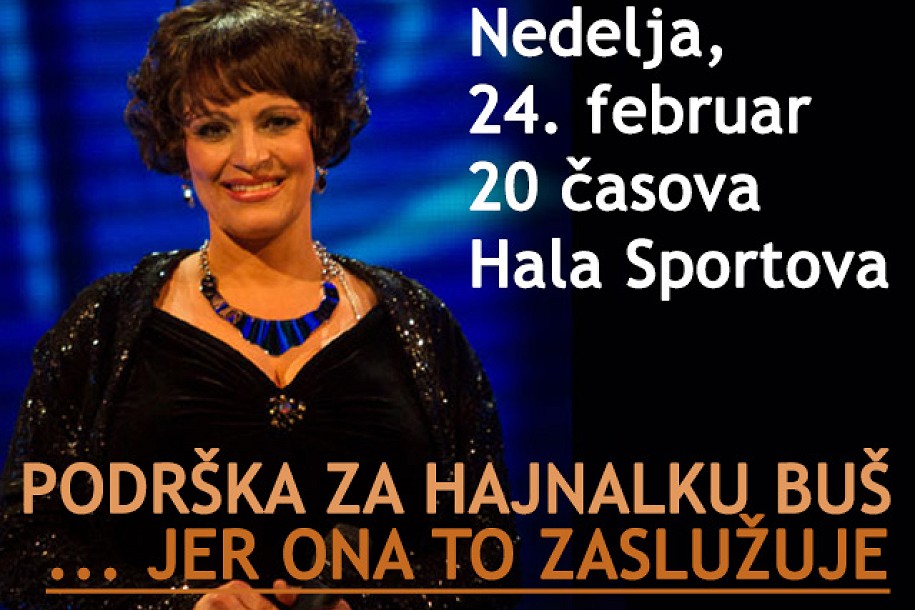 Svi za Hajnalku u nedelju u Hali sportova