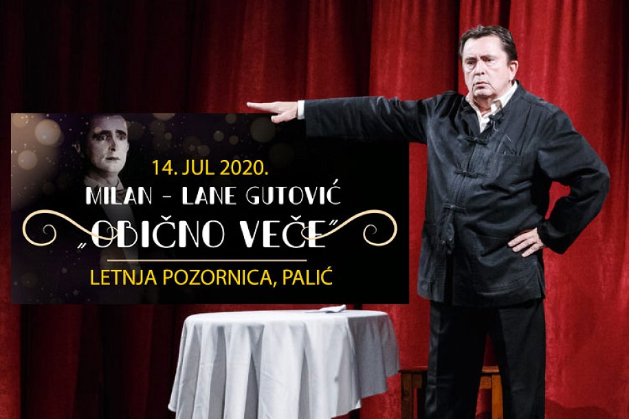 ODLOŽENO Monodrama Laneta Gutovića "Obično veče"