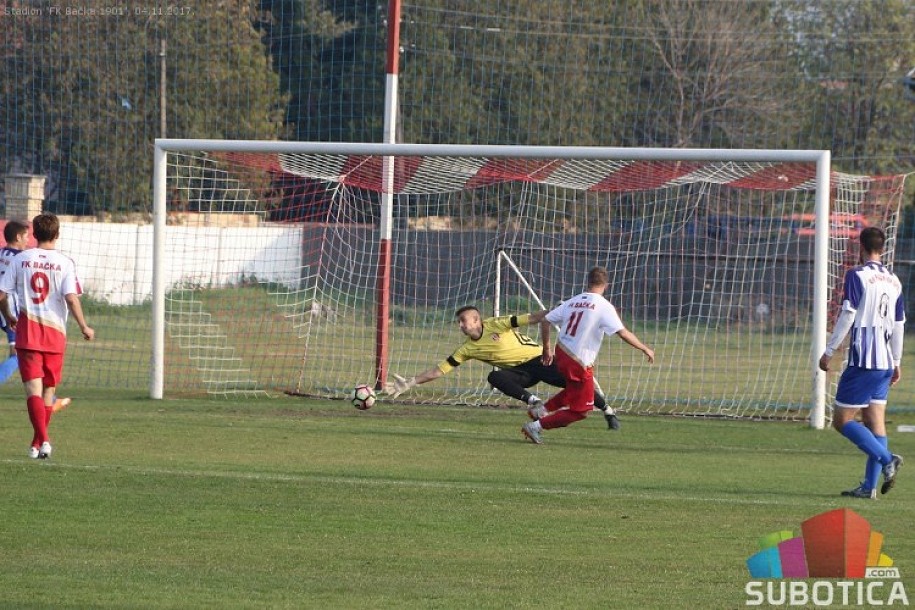 Fudbal: Bačka 1901 pobedila tek u 12. kolu