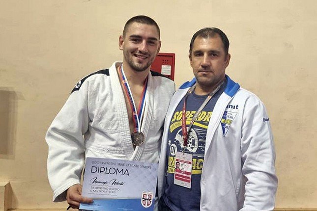 Džudo: Nemanja Nikolić iz Spartaka osvojio bronzanu medalju na Prvenstvu Srbije