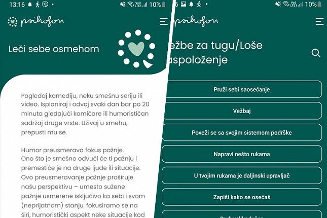 Besplatna mobilna aplikacija za mentalno zdravlje