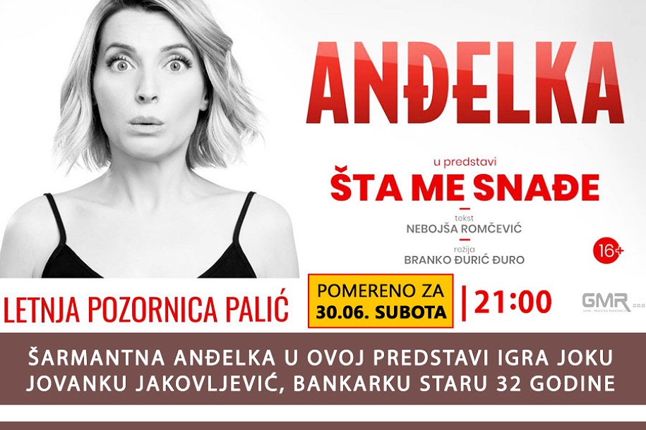 Predstava "Šta me snađe" pomerena za subotu