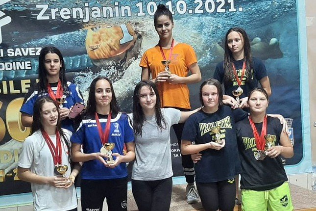 Plivanje: "Spartak Prozivka" treći u Zrenjaninu