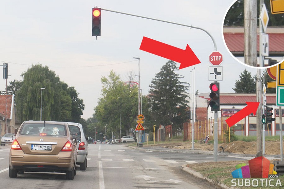 Promena regulacije saobraćaja na raskrsnici Senćanskog puta i Bajnatske ulice