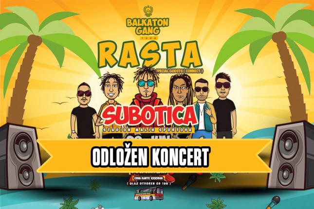 Odložen koncert Raste i prijatelja