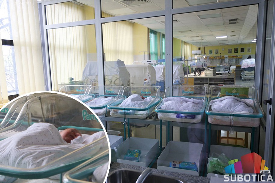 Prva beba rođena u Subotici ove godine je dečak, tokom protekle nedelje 17 rođenih