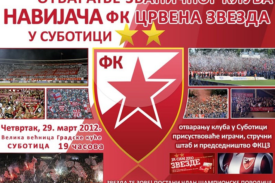 Otvaranje kluba navijača Crvene zvezde