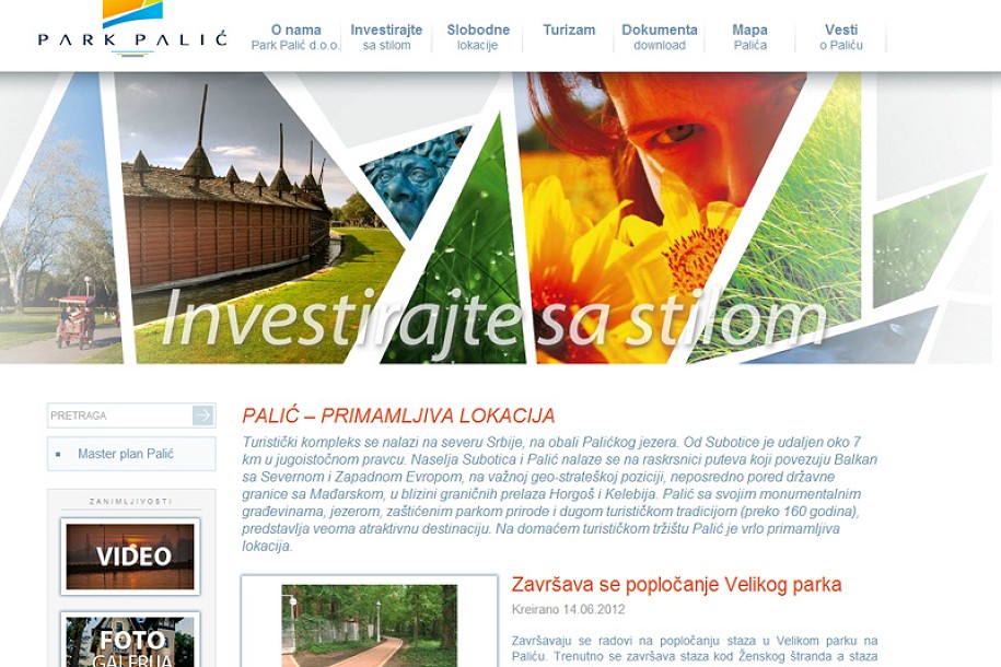 Rekonstruisan sajt JKP Park Palić