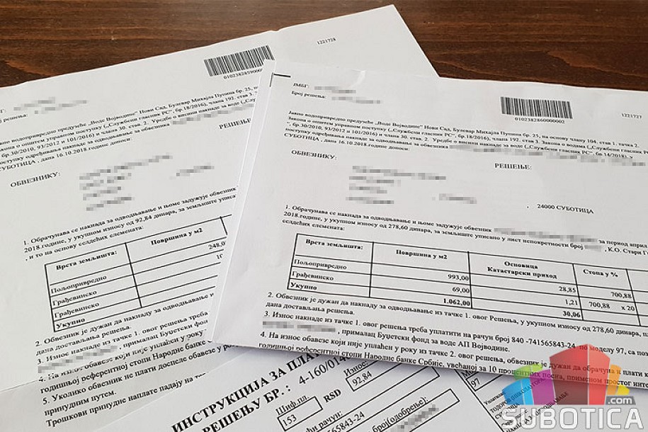 Prva rata naknade za odvodnjavanje dospeva 15. februara