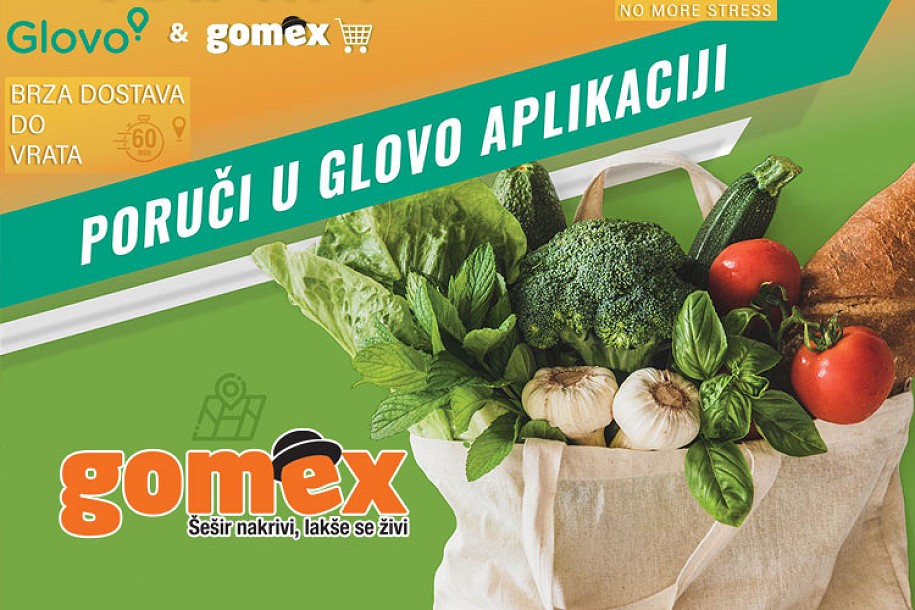 Trgovinski lanac "Gomex" sklopio saradnju sa "Glovom"