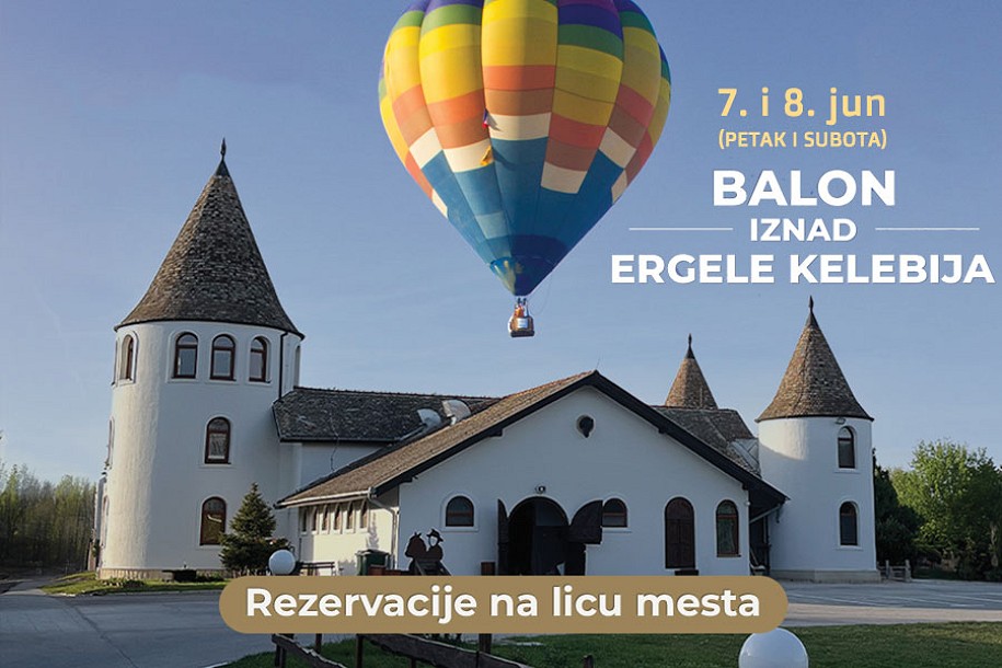 Let balonom iznad Ergele "Kelebija" u petak i subotu