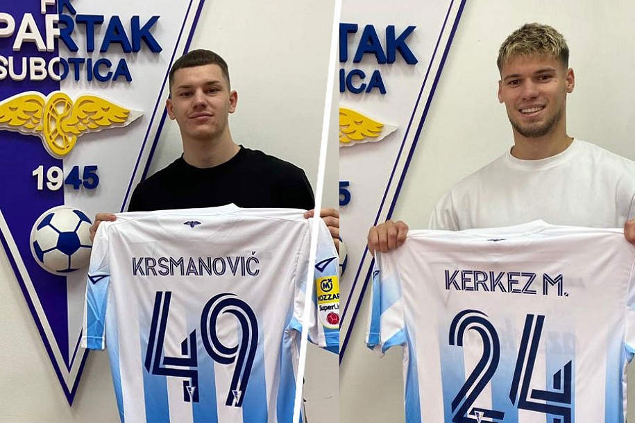 Fudbal: Spartak pojačao redove, potpisali Krsmanović i Kerkez