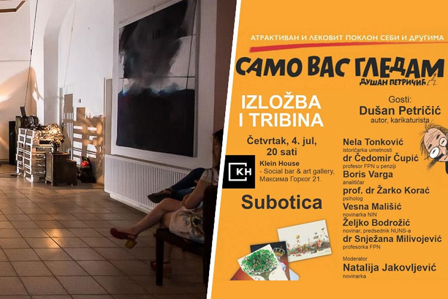 Izložba karikatura i tribina Dušana Petričića u Klajn hausu