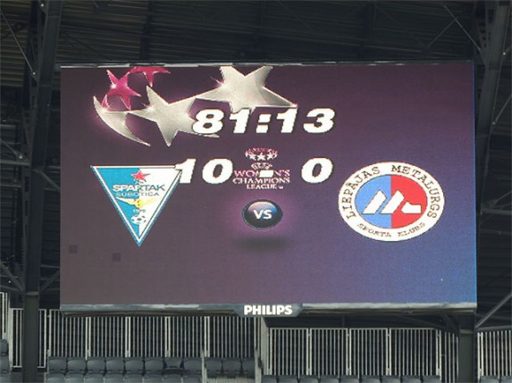 Demonstracija sile ŽFK "Spartak" u prvoj kvalifikacionoj utakmici