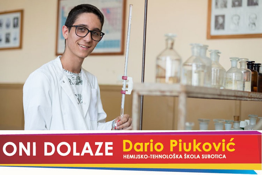 Oni dolaze: Dario Piuković, učenik Hemijsko-tehnološke škole