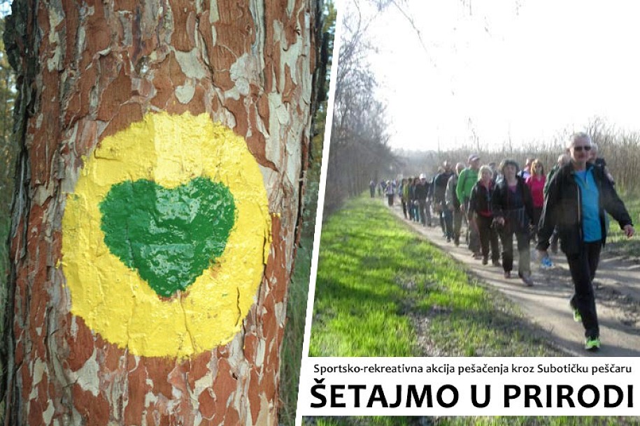 Rekreativna šetnja Subotičkom peščarom u nedelju