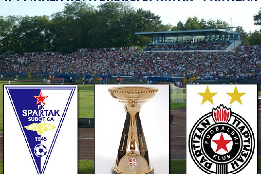 Spartak dočekuje Partizan u okviru fudbalskog Kupa Srbije