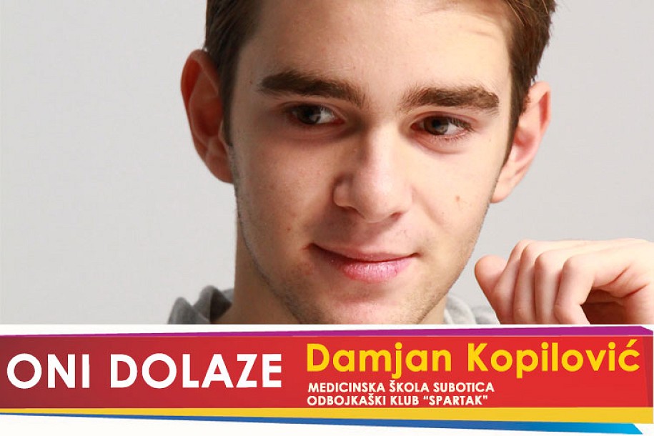 Oni dolaze: Damjan Kopilović, učenik Medicinske škole i član MOK "Spartak"