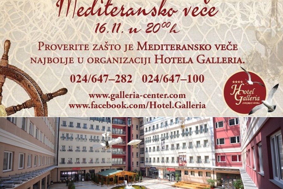 Mediteransko veče u hotelu Galleria
