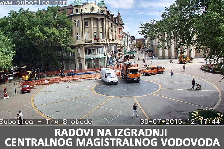 Radovi i u centru grada